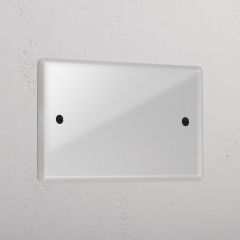 Corston Clear Black 13518 2G Blank Plate