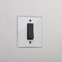 Corston Clear Bronze Black 10832 1G Retractive Rocker Switch
