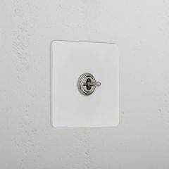 Corston Paintable Polished Nickel 10009 1G Centre Retractive Toggle Switch