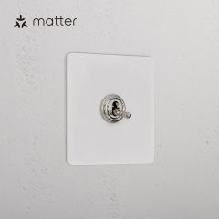 Corston Paintable Polished Nickel 10776 1G Smart Retractive Toggle Switch