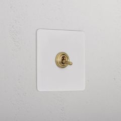 Corston Paintable Antique Brass 12998 1G Retractive Toggle Switch
