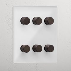Corston Clear Bronze 10176 6G Two Way Dimmer Switch
