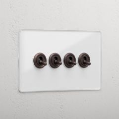 Corston Clear Bronze 10253 4G Two Way Toggle Switch
