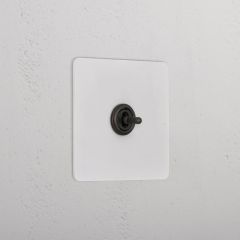 Corston Paintable Bronze 10195 1G Centre Retractive Toggle Switch