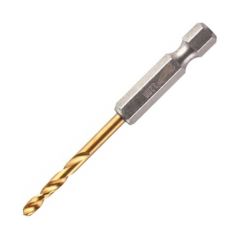 Milwaukee Shockwave Drill Bit RED HEX 1/4in Shank (Pack=2) 3.2x66.5mm HSS Titanium Nitride