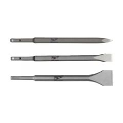 Milwaukee Chisel SDS-Plus Pointed/Flat/Wide (Set=3pc)