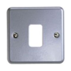 MK K3491ALM Grid Plus Frontplate 1 Gang Module 86x86mm Aluminium