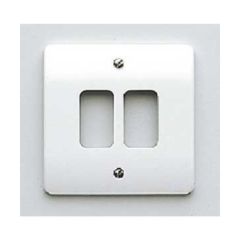 MK K3632WHI Grid Plus 1 Gang 2 Module Frontplate 86x86mm White