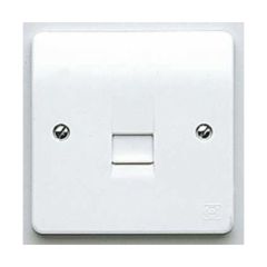 MK K422WHI Logic Plus Socket 1 Gang Telephone Master White