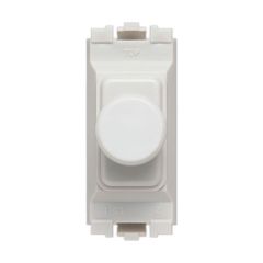 MK K4501WHILV Grid Plus Dimmer Switch 1 Gang 2 Way Module 220W 180VA White