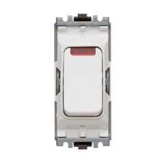 MK K4896NWHI Grid Plus 1 Way DP & Neon Grid Switch 20A White