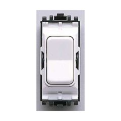 MK K4900WHI Grid Plus Switch 2 Way SP Centre Off Retractive 10A White