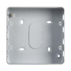 MK K8823ALM Grid Plus Box 6 & 8 Gang Surface w/o Knockouts 40mm Aluminium