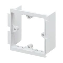 MK VP131WHI Prestige 3D Box Back 1 Gang for Skirting Trunking White PVC