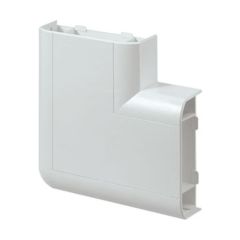 MK VP195WHI Prestige 3D Bend Flat Angle Up for Skirting Trunking White PVC