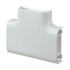 MK VP197WHI Prestige 3D Tee Flat Up for Skirting Trunking White PVC