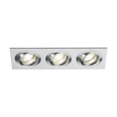 Knightsbridge AMA3TSBC Amabar GU10 Tilt Tri Downlight Brushed Chrome