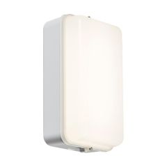 Knightsbridge AMLEDWP 5W LED Security Bulkhead 4000K 440lm IP54 White c/w Daylight Sensor