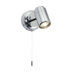 Knightsbridge BA03S1C Single GU10 Wall Spotlight IP44 Chrome