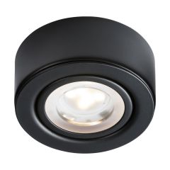 Knightsbridge 2W LED Under Cabinet Light CCT 3/4/5K 73mm Matt Black c/w 1.2M Cable