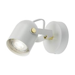Knightsbridge CSPT1W GU10 Single Wall Spotlight Matt White
