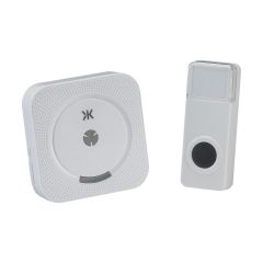 Knightsbridge DC010 Wireless Door Chime White (Battery Powered) upto 140dB