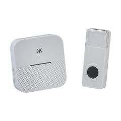 Knightsbridge DC013 Wireless Plug-In Door Chime White (Mains Powered) upto 110dB