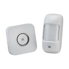 Knightsbridge DC016 Wireless Plug-In Motion Activated Chime System White