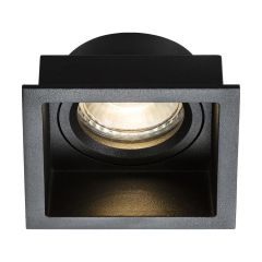 Knightsbridge DIA1FSB Dipa GU10 Anti-Glare Downlight Square 78mm Black