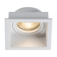 Knightsbridge DIA1FSW Dipa GU10 Anti-Glare Downlight Square 78mm White