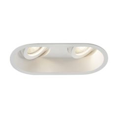 Knightsbridge DIC2TRW Dipa GU10 Anti-Glare Twin Tilt Downlight Round White