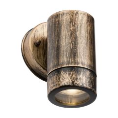 Knightsbridge EA1BB Eamon GU10 Single Wall Light IP54 Brushed Brass
