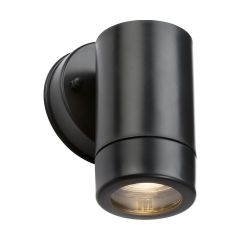 Knightsbridge EA1BK Eamon GU10 Single Wall Light IP54 Black