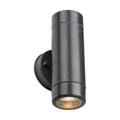 Knightsbridge EA2A Eamon GU10 Up/Down Wall Light IP54 Anthracite
