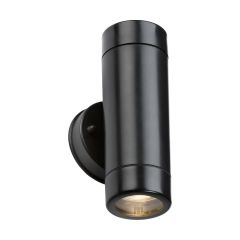 Knightsbridge EA2BK Eamon GU10 Up/Down Wall Light IP54 Black