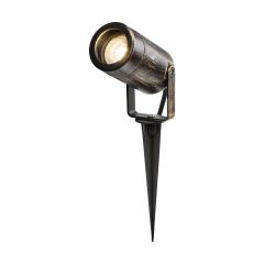 Knightsbridge Eamon GU10 Spike Light Brushed Brass