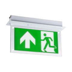 Knightsbridge EMLRECL 2W LED Recessed Exit Sign 3hrM/NM IP20 6000K