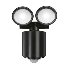 Knightsbridge FL16ABK 16W Compact LED Twin Spot 5000K 1300lm IP55 Black