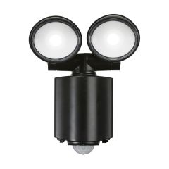 Knightsbridge 16W Compact LED Twin Spot 5000K 1300lm IP55 Black