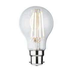 Knightsbridge GLSD8ABCC 8W LED B22 GLS Filament Lamp 2700K Clear Filament Dimmable