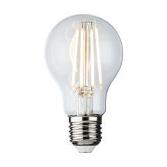 Knightsbridge GLSD8AESC 8W LED E27 GLS Filament Lamp 2700K Clear Filament Dimmable