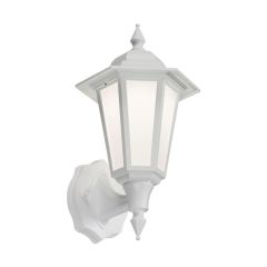 Knightsbridge 8W LED Wall Lantern 4000K 555lm IP54 White