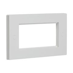 Knightsbridge NET4GWH 4 Gang Modular Faceplate White