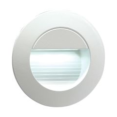 Knightsbridge 1W LED Round Guide Light Recessed 6K 45lm IP54 White