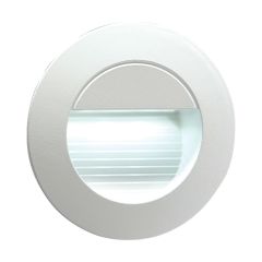 Knightsbridge NH020W 1W LED Round Guide Light Recessed 6K 45lm IP54 White