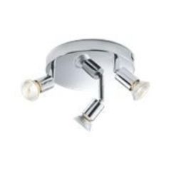Knightsbridge NSPGU3C GU10 Multi Triple Spotlight 200mm Chrome