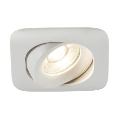 Knightsbridge ODA1TSW Odina GU10 Single Tilt Square Downlight White 82mm