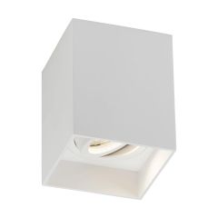 Knightsbridge Oran Surface Tilt Square Downlight White 90mm