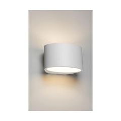 Knightsbridge PWL3 G9 Plaster-In Curved Up/Down Wall Light 120x200mm