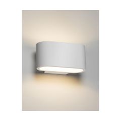 Knightsbridge PWL4 G9 Plaster-In Curved Up/Down Wall Light 90x180mm